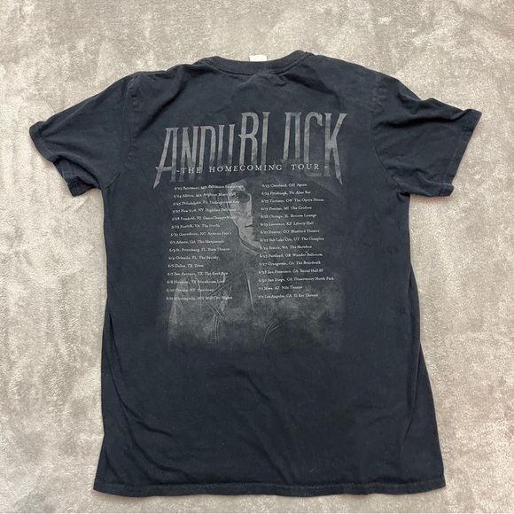 Andy Black Veil Brides The Homecoming Tour Tshirt Size Medium - Picture 5 of 7